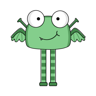 Moe — monster hijau heboh dengan antena